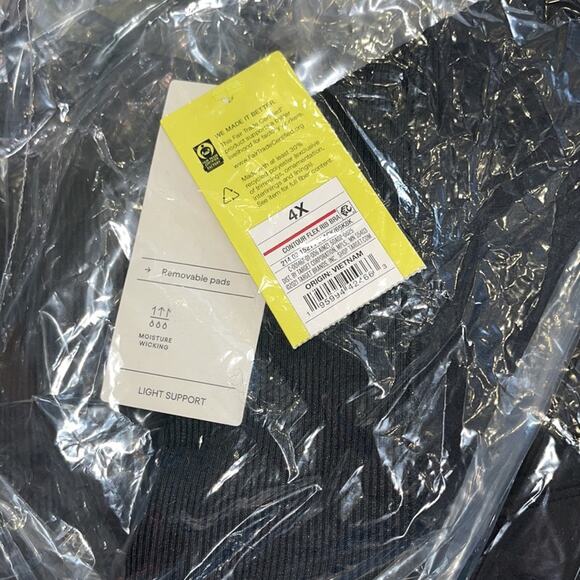 All In Motion Light Support Contour Flex Ribbed Sports Bra NWT Sz 4X - Picture 3 of 3